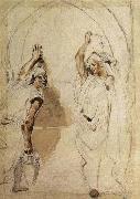 Eugene Delacroix Two Women at the Well painting